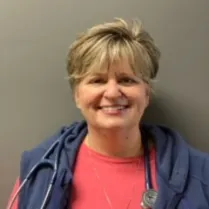 A headshot of Susan Hoover, CNP, who sees patients at Health Express.