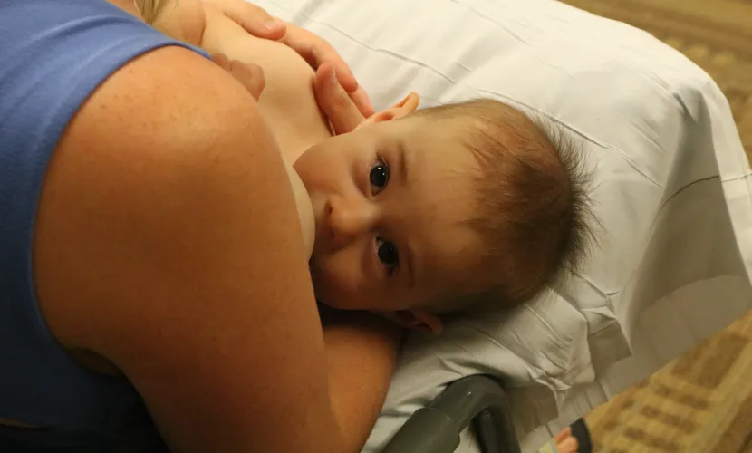 Baby breastfeeding