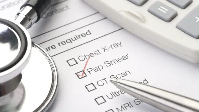 A physician's order for a Pap smear