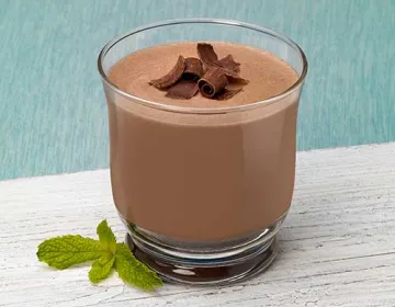 A chocolate weight management beverage with fiber