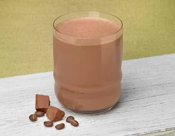 A mocha flavored meal replacement beverage