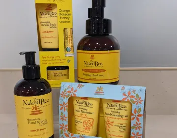 Collection of Naked Bee Orange Blossum skin products