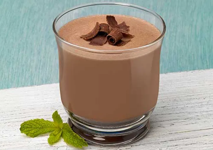 A chocolate weight management beverage with fiber