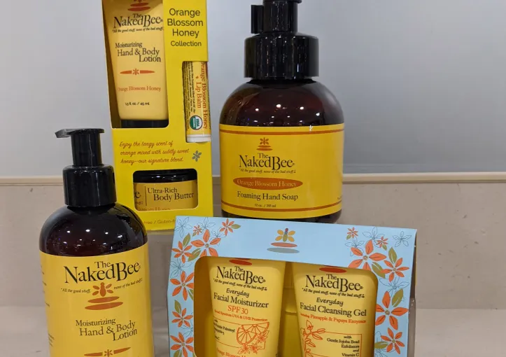 Collection of Naked Bee Orange Blossum skin products