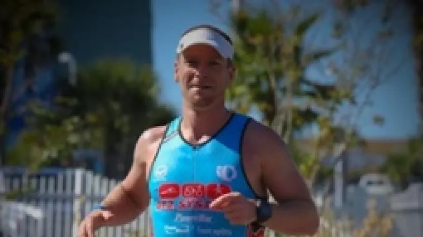 Dean Haspela, RN, Runs the Ironman