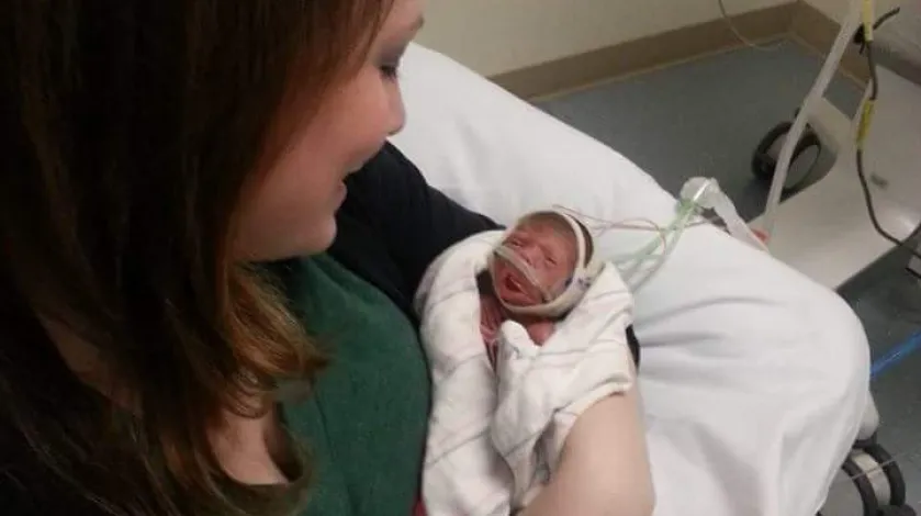 Amy and Emily Lekakos at South Shore Hospital's NICU