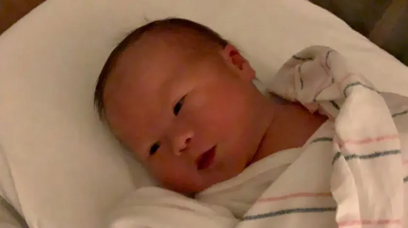 Caleb Herzberg, a baby in South Shore Hospital's Special Care Nursery