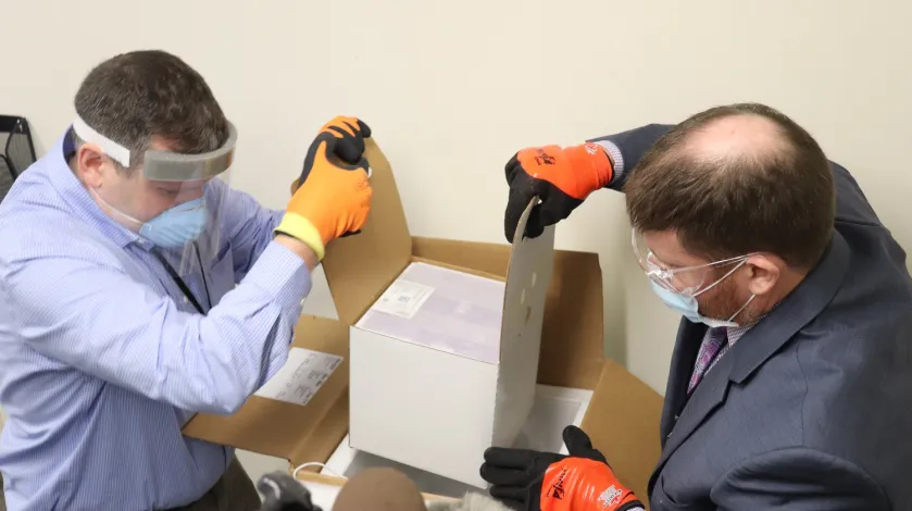 South Shore Health receives the COVID-19 vaccine