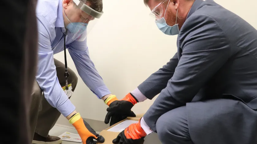 South Shore Health receives the COVID-19 vaccine