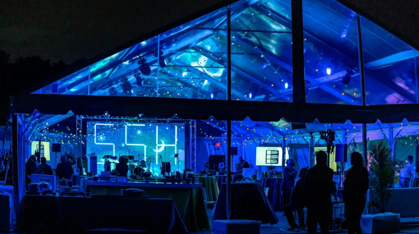 Tent for the Moonlight & Miracles gala