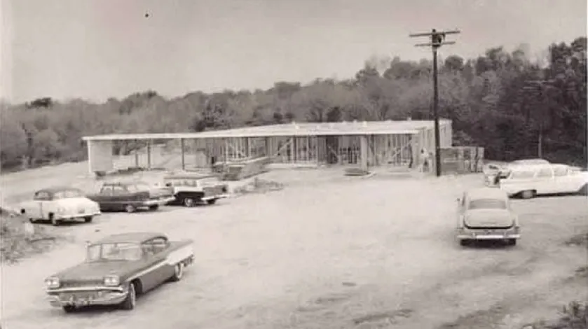 South Shore Medical Center under construction in Norwell in 1962.