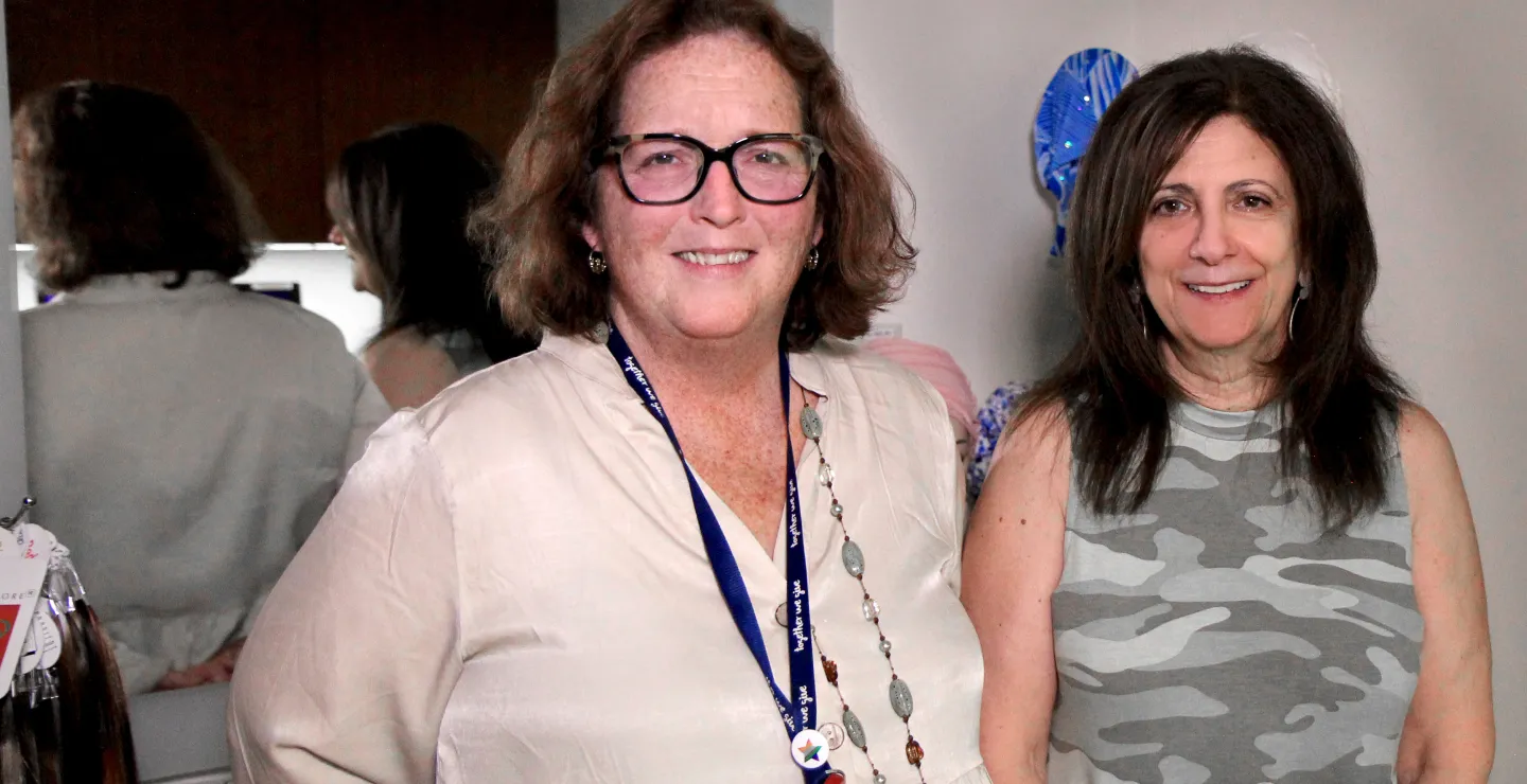 Photo of Sue Noyes & Rita Bower wig services team