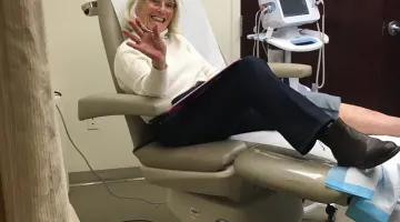 Mildred McGaffigan at the Wound Center