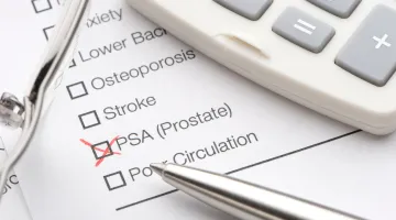 Check list with the word Prostate marked