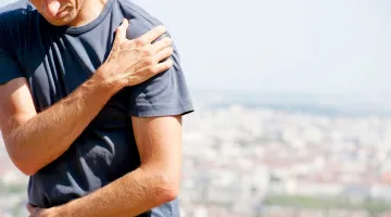 Man with shoulder pain