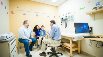 Family meeting with pediatrician
