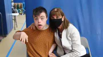 Dr. Kim Dever and son Bobby