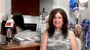 Rita Bower will assist patients and customers with wig selections.